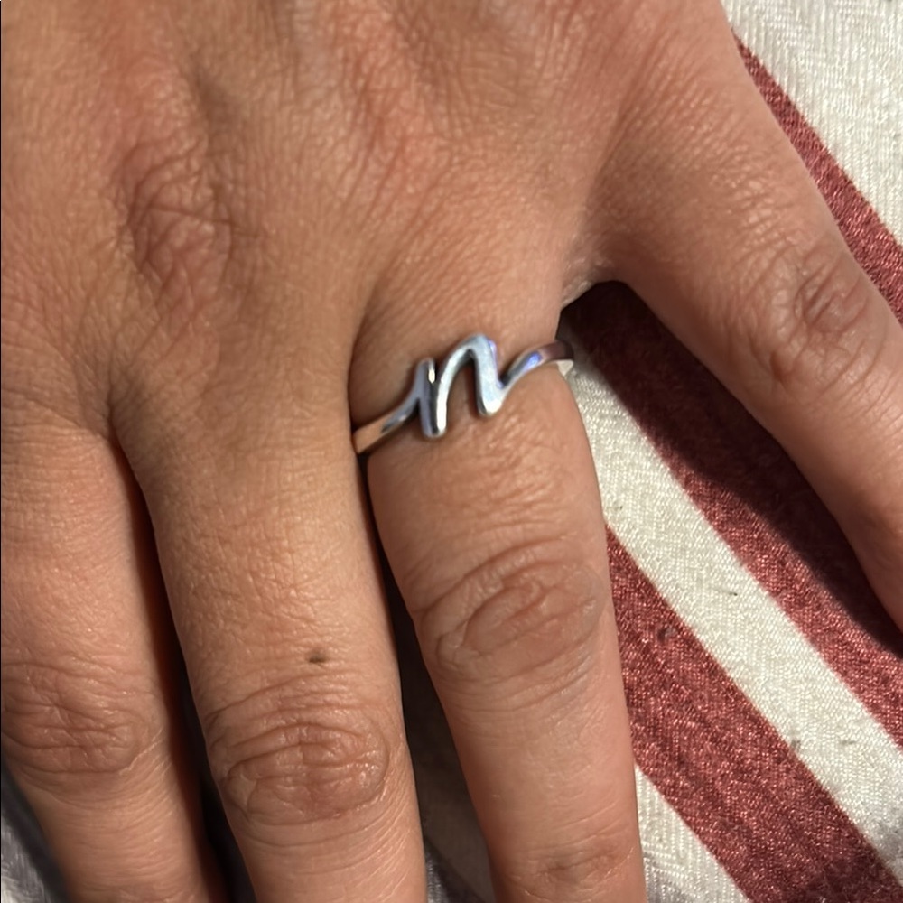 James Avery Silver Initial Ring